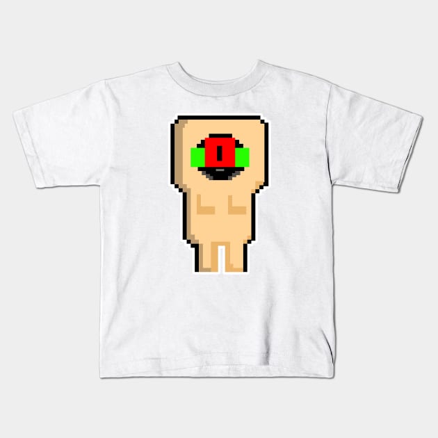 SCP-173 Pixel Kids T-Shirt by Maxalate